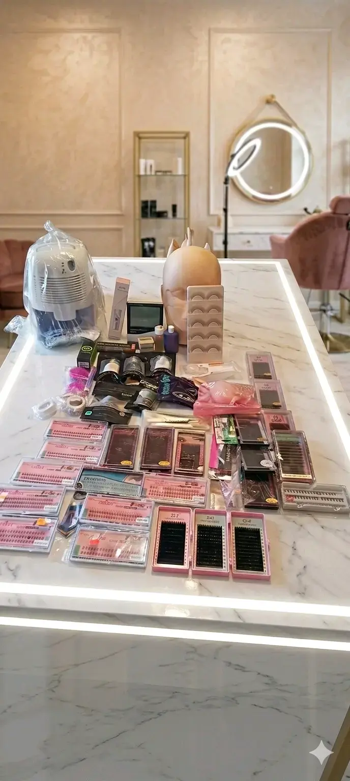 Set para trabajar en  pestañas