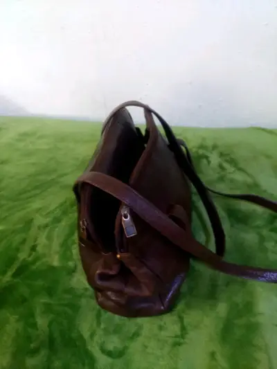 Cartera de cuero marrón - miniatura 5