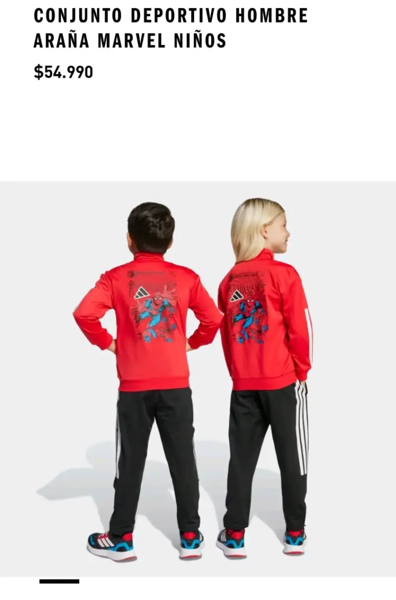 Conjunto deportivo niño Adidas X Marvel rojo - 4