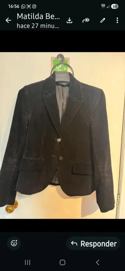 Blazer negro de pana Basement - miniatura 1