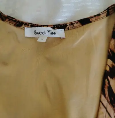 Vestido largo estampado animal print - miniatura 3