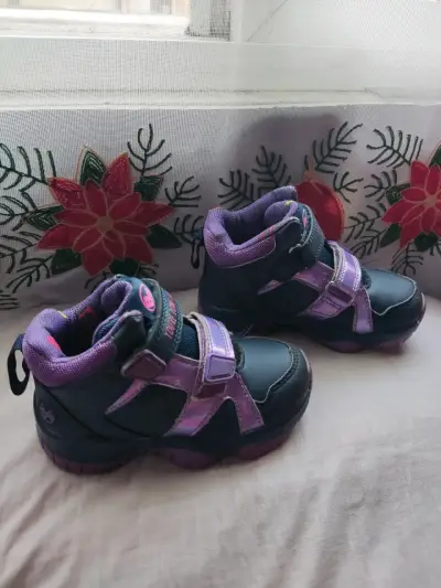 Zapatillas infantil azul con morado - miniatura 3