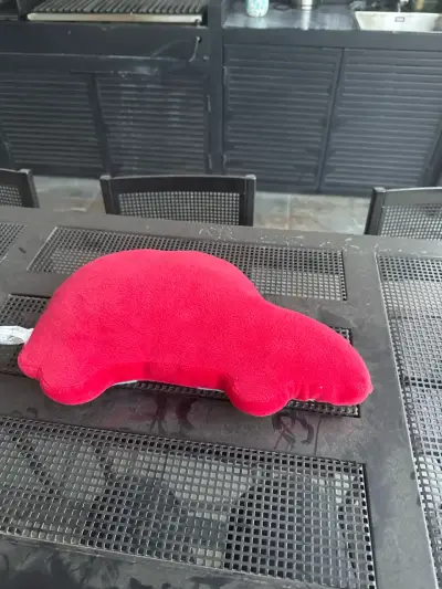 Almohada infantil auto rojo y azul - miniatura 2