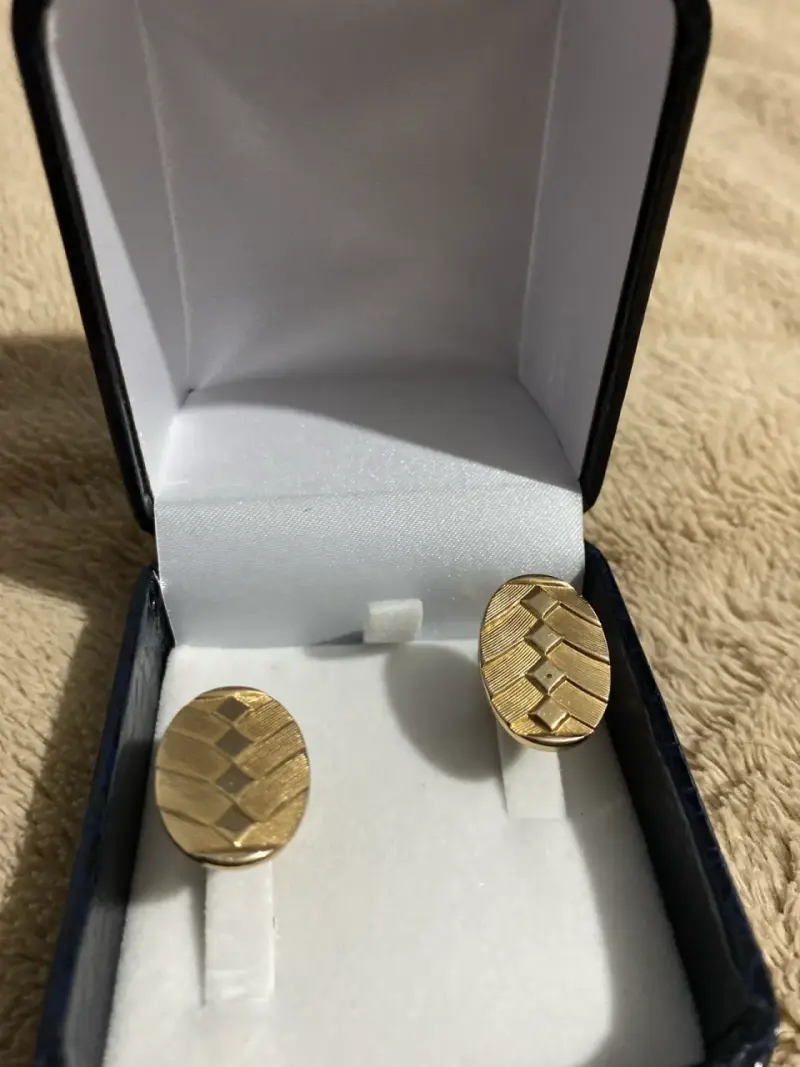 Gemelos dorados con caja - 3