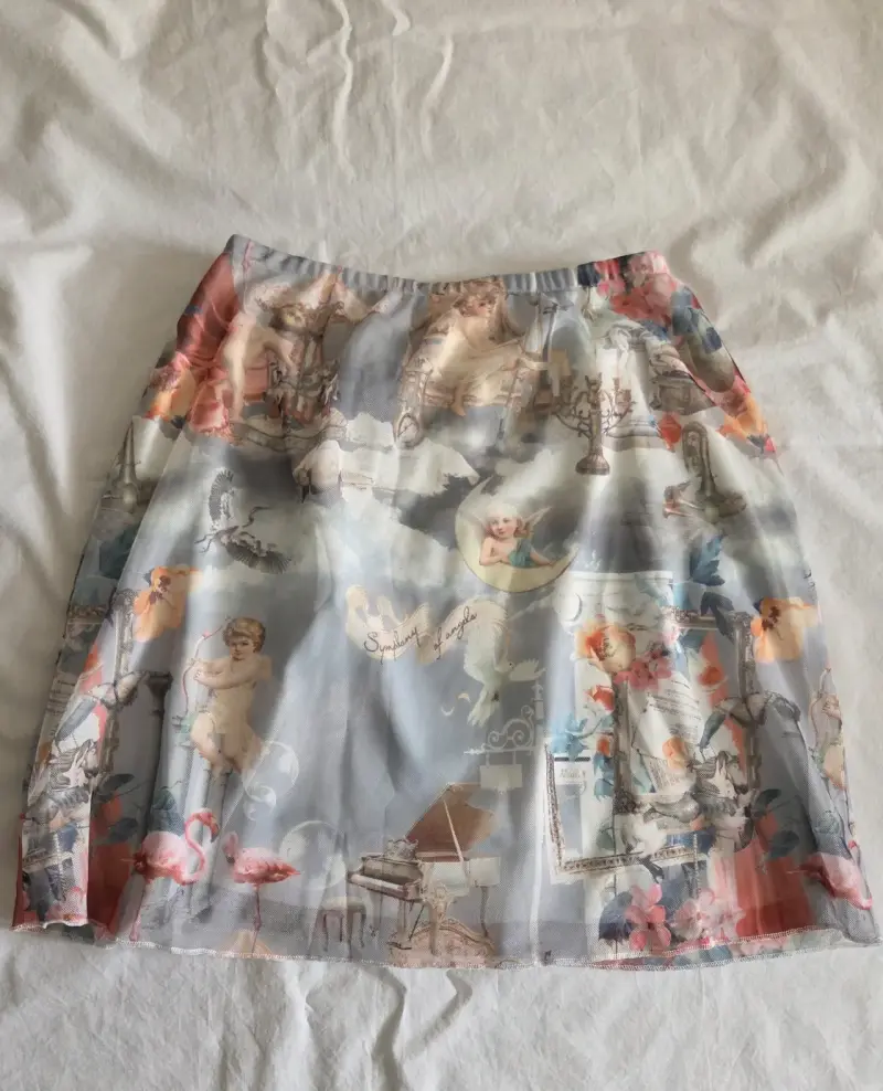Falda con estampado artístico - 2