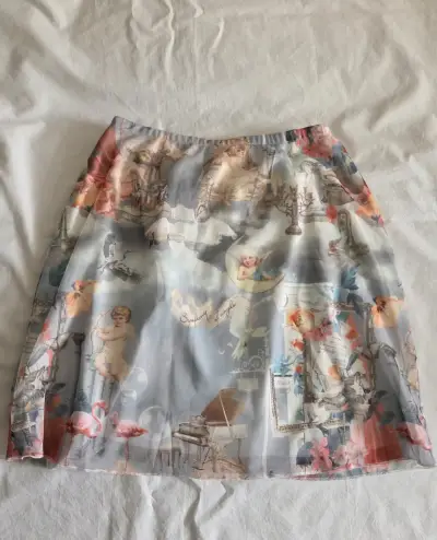 Falda con estampado artístico - miniatura 2