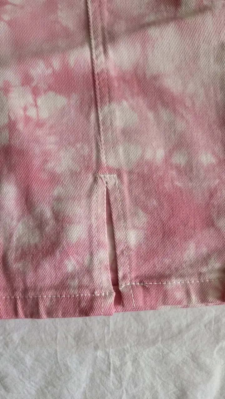 Falda corta tie-dye rosa - 2