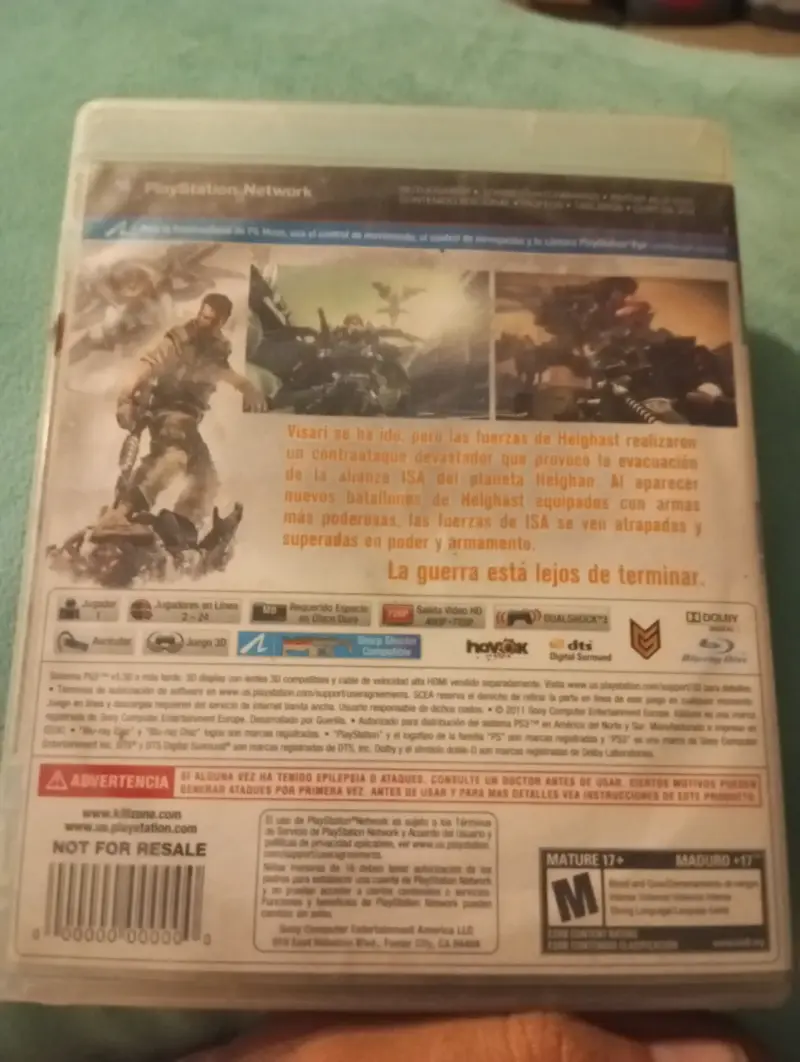 Killzone 3 PS3 Original Latino (Completo Con Manua - 2
