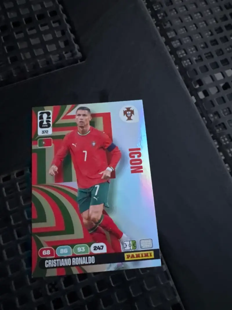 Lámina Panini Cristiano Ronaldo