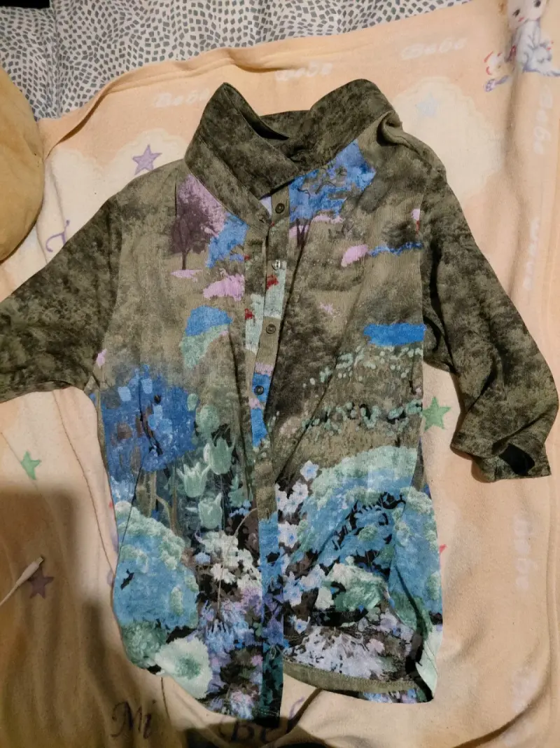 Camisa estampada colorida - 1
