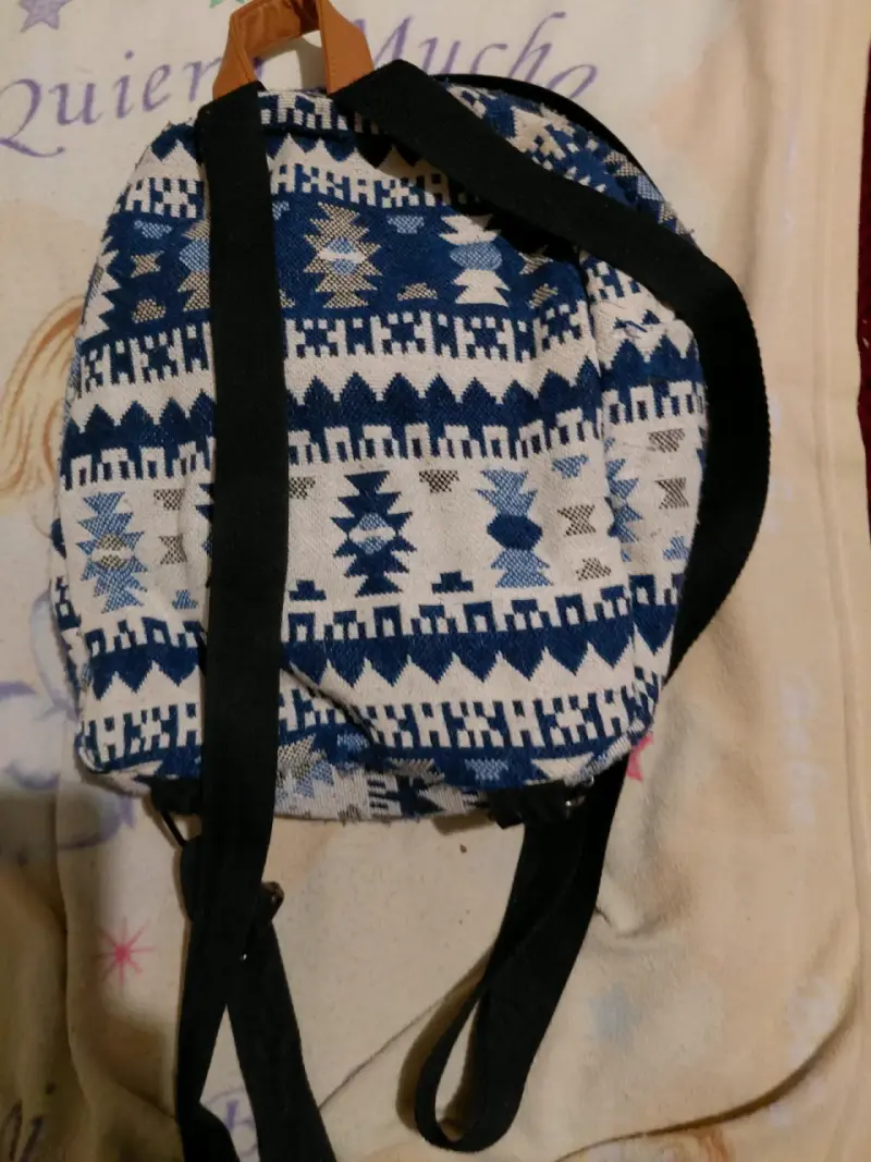 Mochila azul étnica - 2