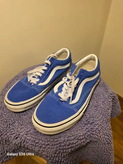 Zapatillas azules de skate Vans - miniatura 1