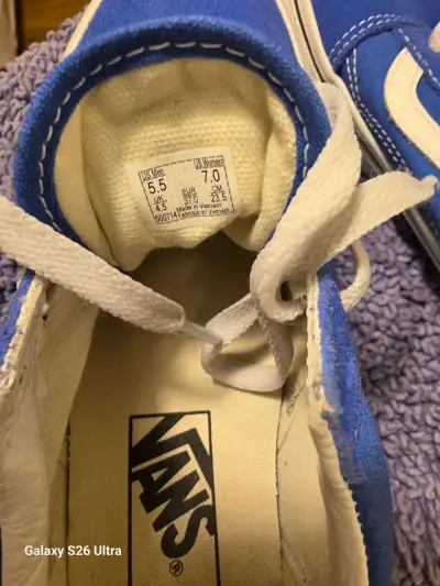 Zapatillas azules de skate Vans - miniatura 2