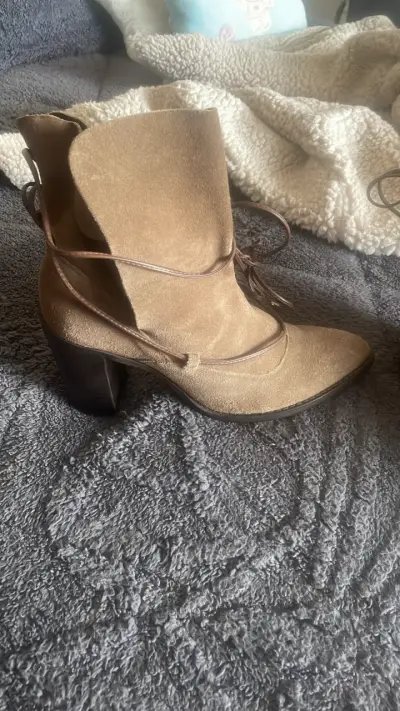 Botines de gamuza con tacón gacel - miniatura 2