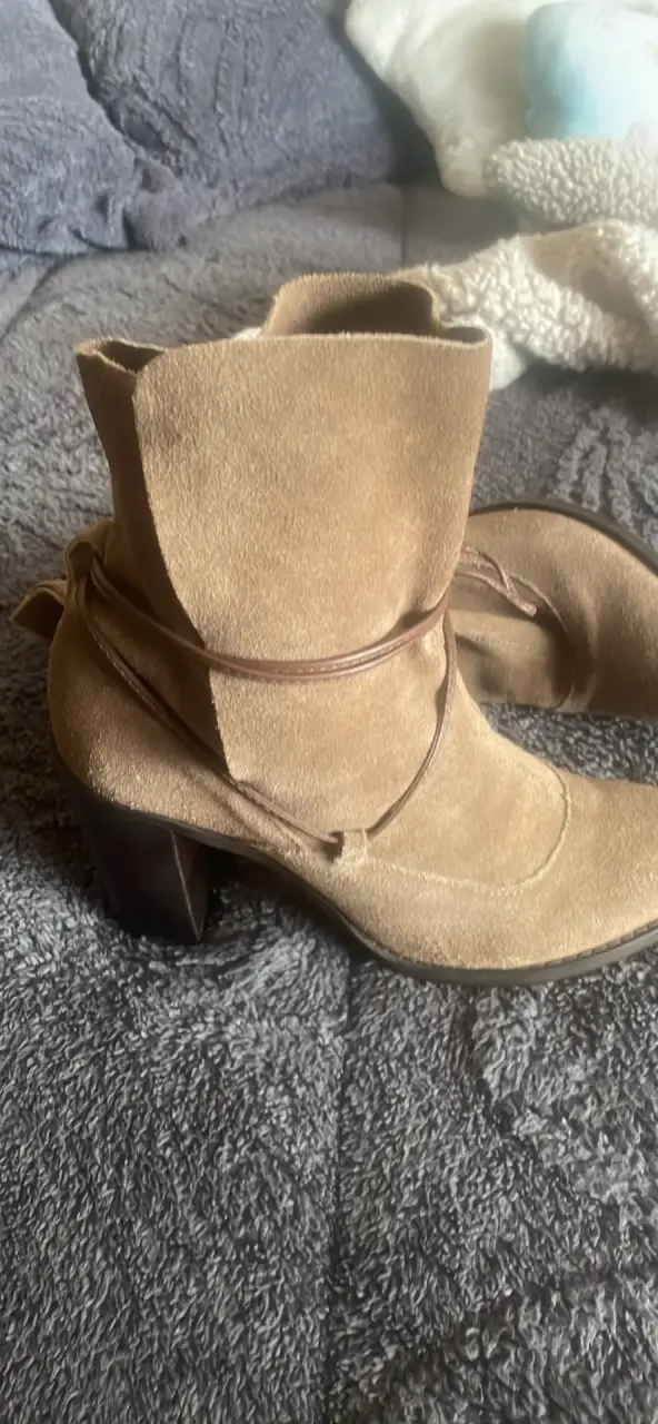 Botines de gamuza con tacón gacel - 3