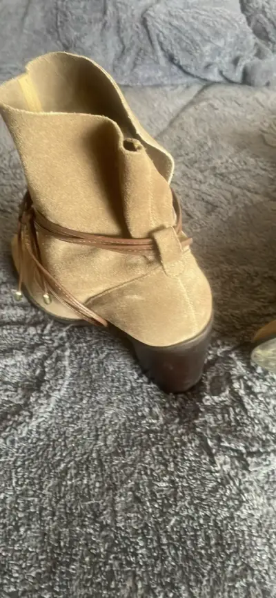 Botines de gamuza con tacón gacel - miniatura 4