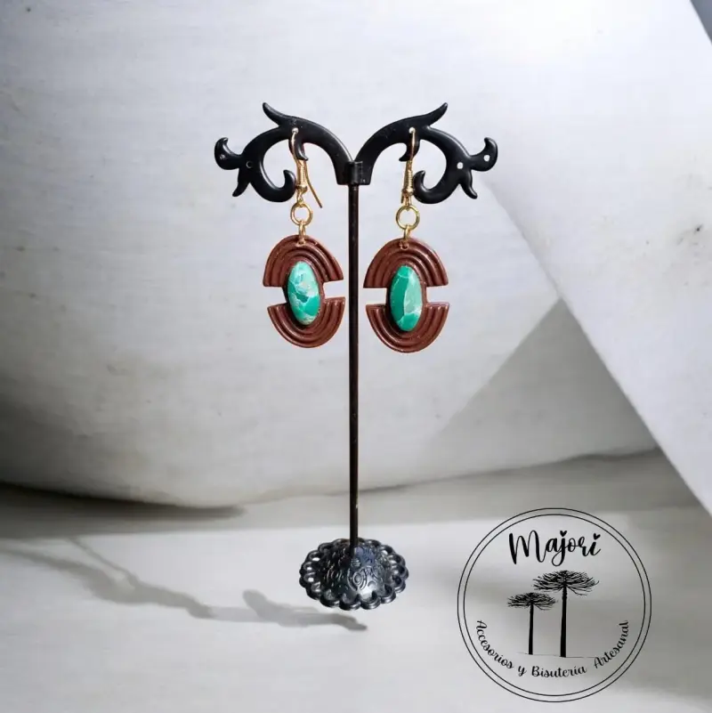 Aros colgantes artesanales