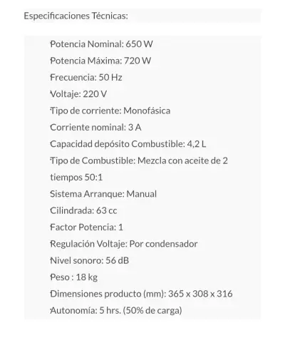 Generador Hyundai HYLT950 a gasolina - miniatura 2
