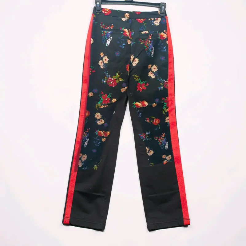 Pantalón floral negro - 3