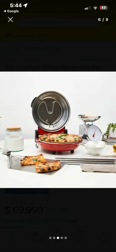 Horno de pizza FDV rojo - miniatura 6