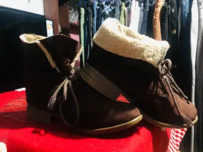 Botines de gamuza marrón - miniatura 3