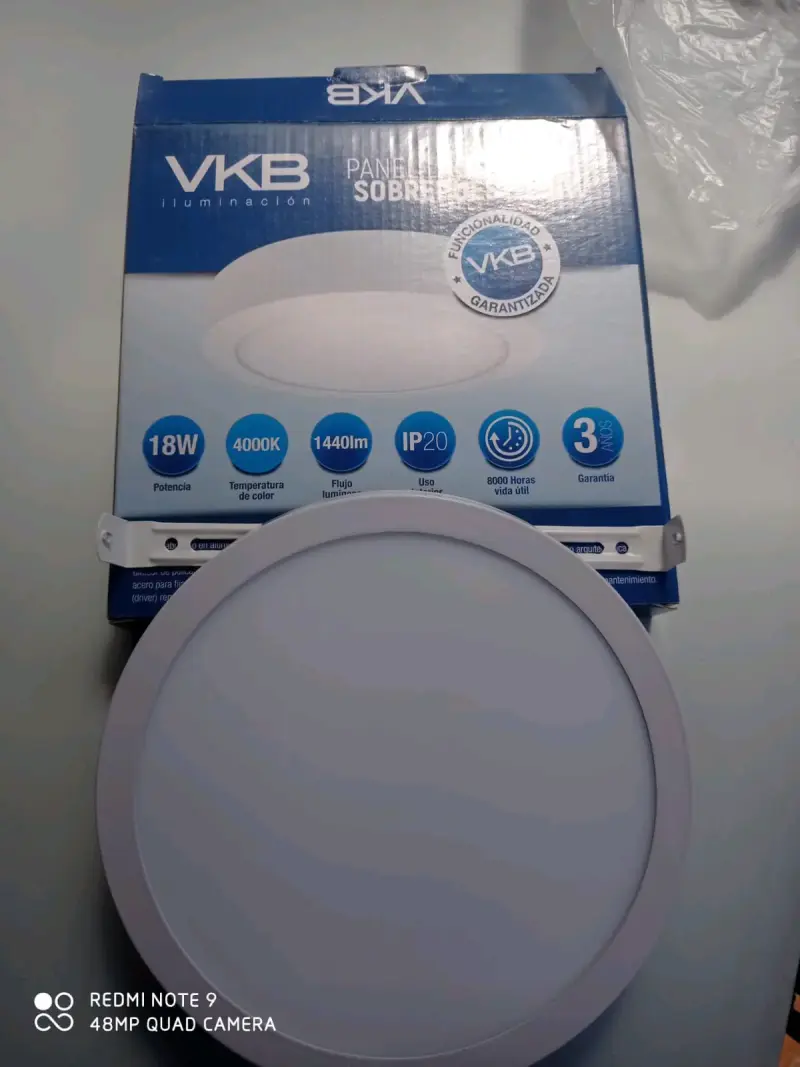 Panel LED VKB 18W blanco