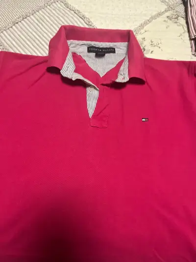 Polera polo Tommy Hilfiger roja - miniatura 1