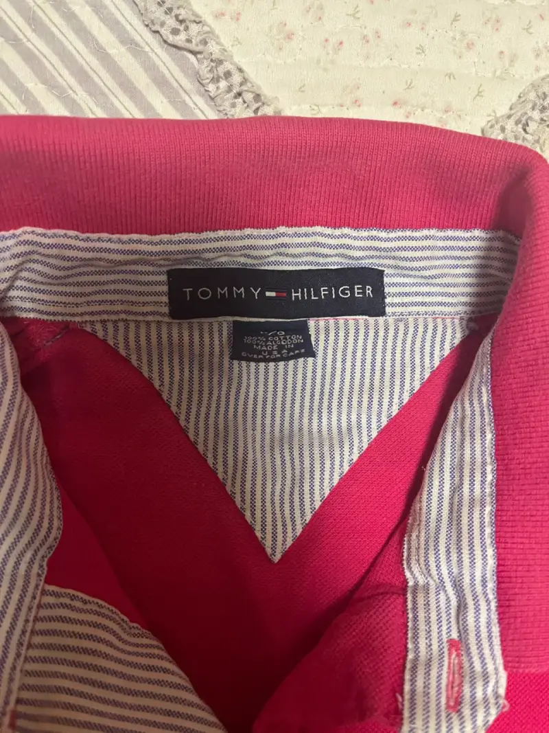 Polera polo Tommy Hilfiger roja - 4