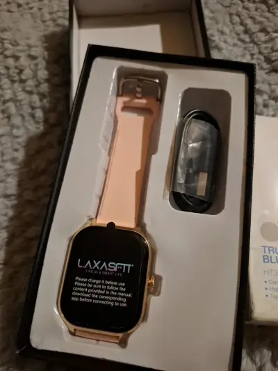 Smartwatch X46 con correa rosada - miniatura 2