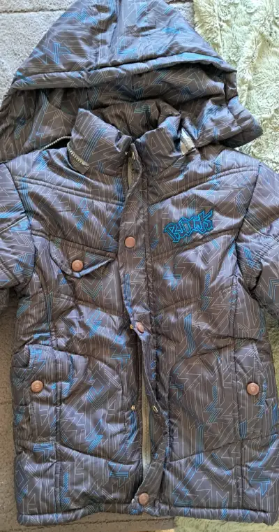 Chaqueta acolchada infantil gris talla 10 - miniatura 1