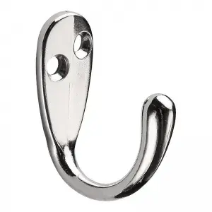 Percha Gancho Colgador Sujetador Simple Cromado - 1