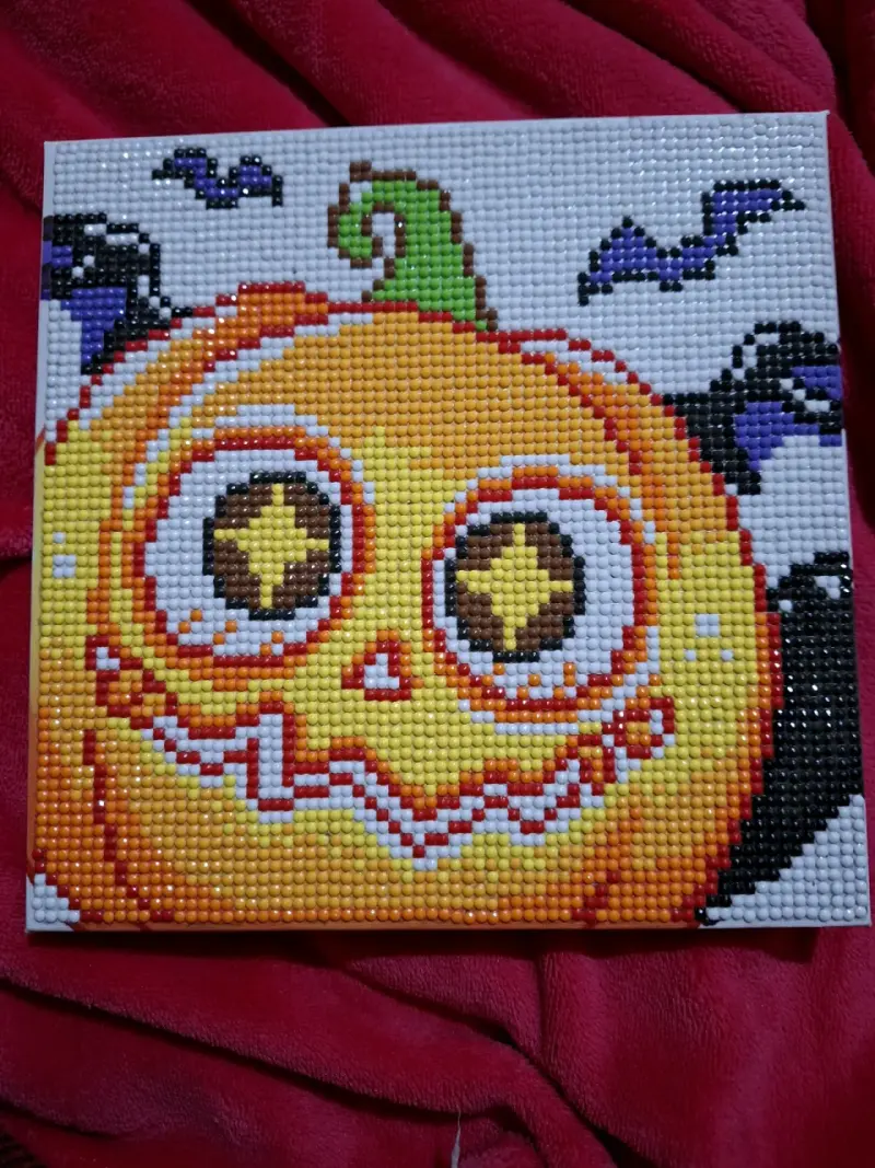 Cuadro de diamante calabaza