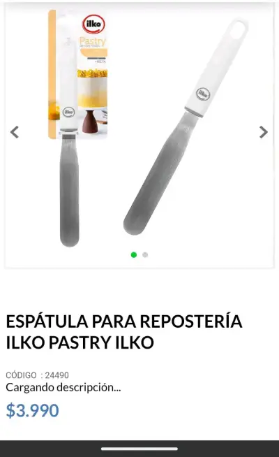 Espátula pastelera Ilko recta - miniatura 2