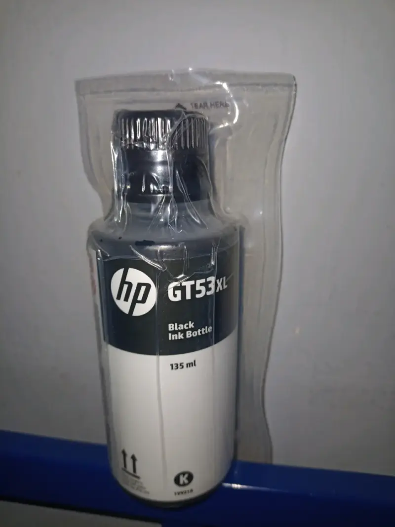 Botella de tinta negra HP GT53XL