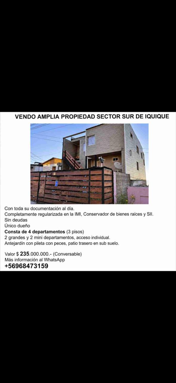 Propiedad amplia en Iquique - 1