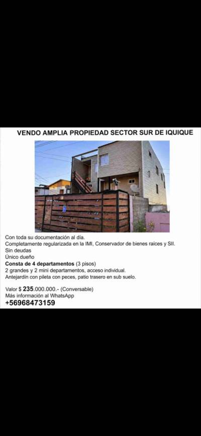Propiedad amplia en Iquique - miniatura 1