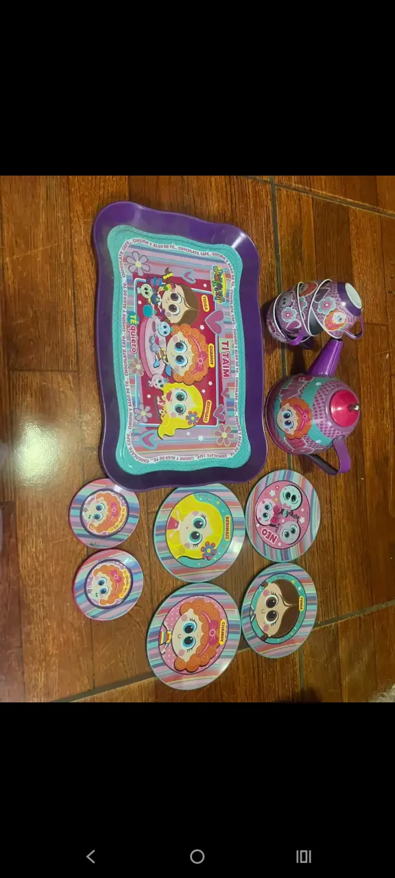 Set de té infantil colorido casimeritos - 2