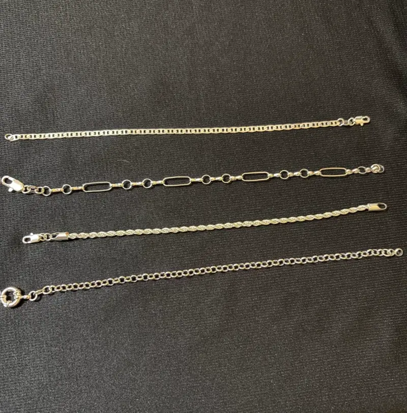 Cadenas de plata variadas - 2