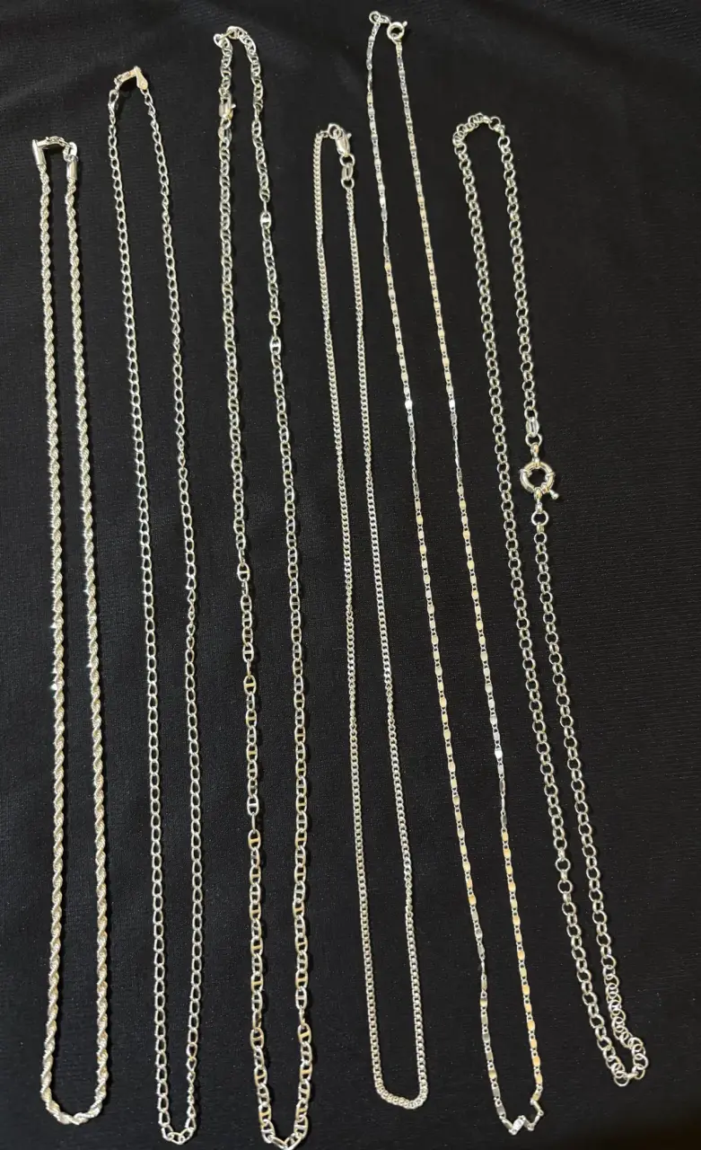 Set de cadenas de plata - 1