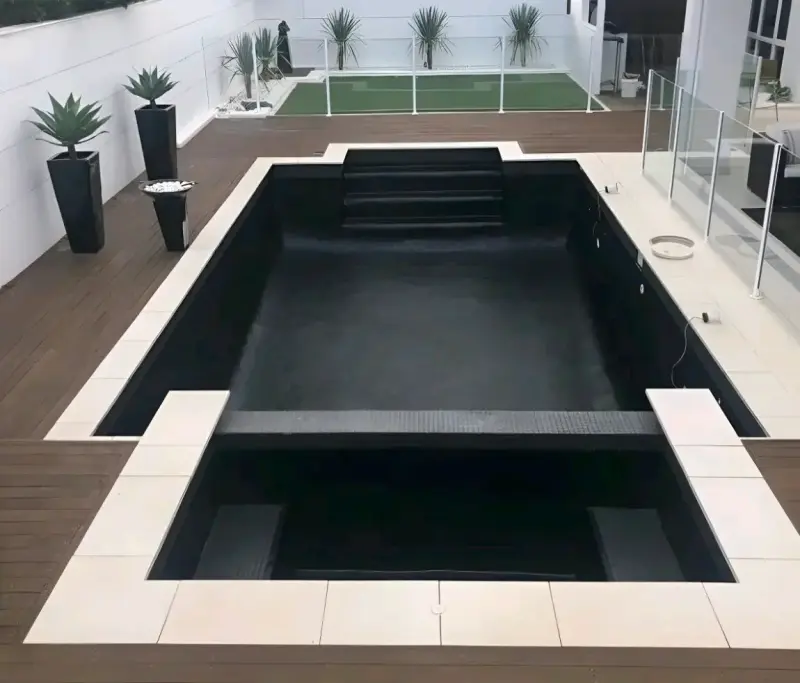 Pintura de piscina Brizz negra + RODILLO - 2
