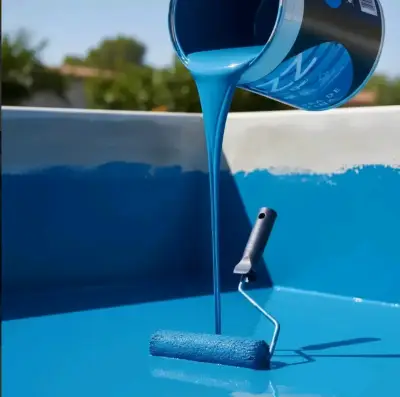 Pintura para piscina azul Tahití + RODILLO - miniatura 2