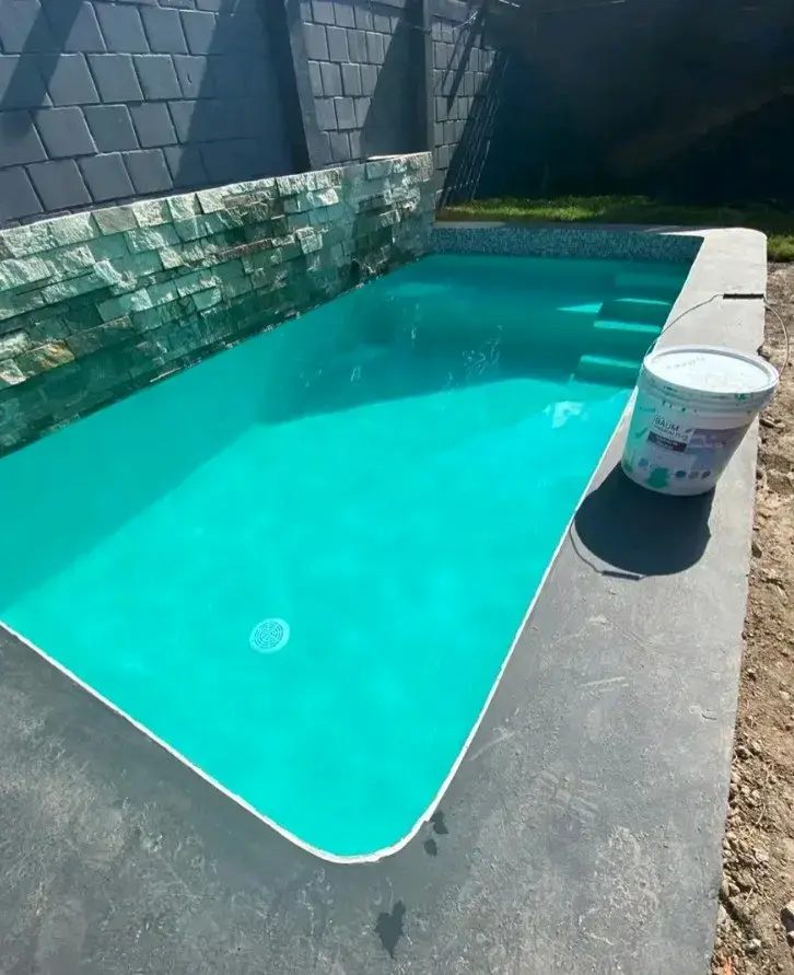 Pintura turquesa para piscina + RODILLO - 2
