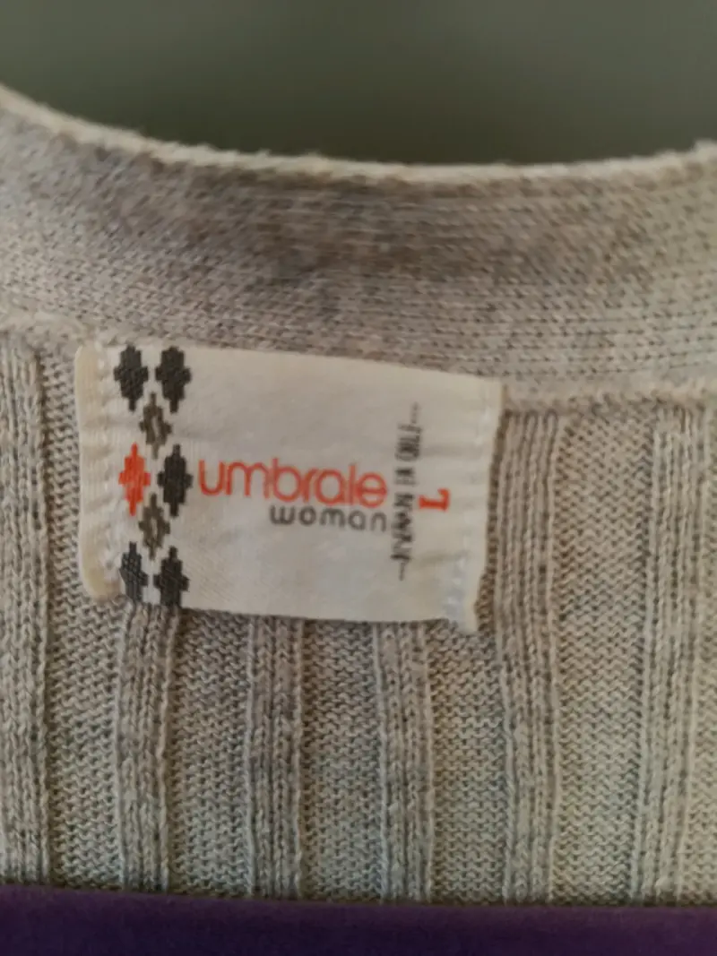 Cárdigan Umbrale Largo Acanalado  - Talla L(Impeca - 2