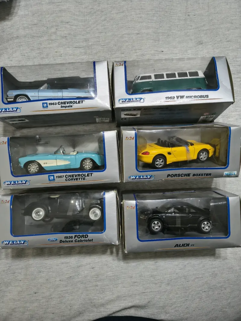 Set de autos de colección Welly