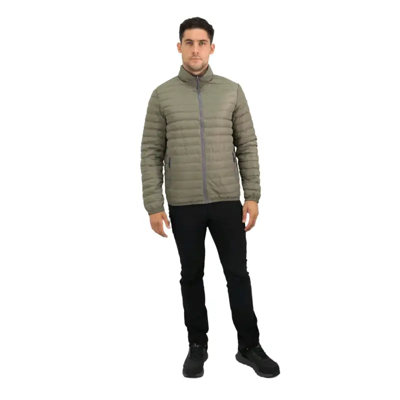 Parka Pluma Hw Goose Reversible Negro/verde Oliva - 2