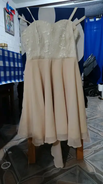 Vestido de fiesta nude - miniatura 1