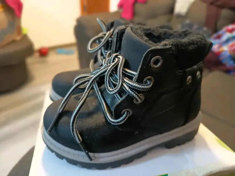 Botines negros forrados de lana - 3