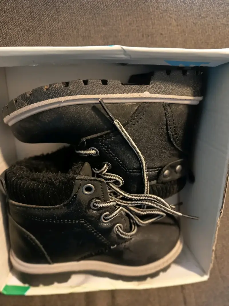 Botines negros forrados de lana - 5