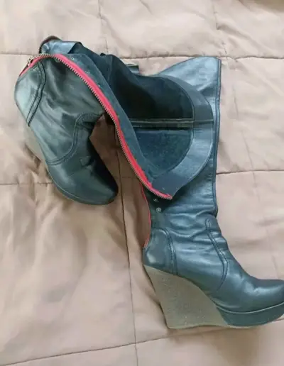 Botas de Cuero Exótica - Talla 39 (Como nuevas) - miniatura 2