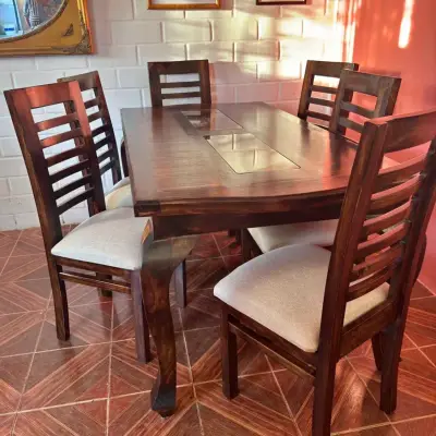Juego de comedor de madera - miniatura 1